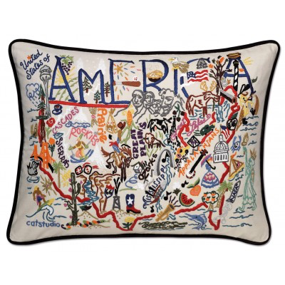 AMERICA PILLOW  BY CATSTUDIO