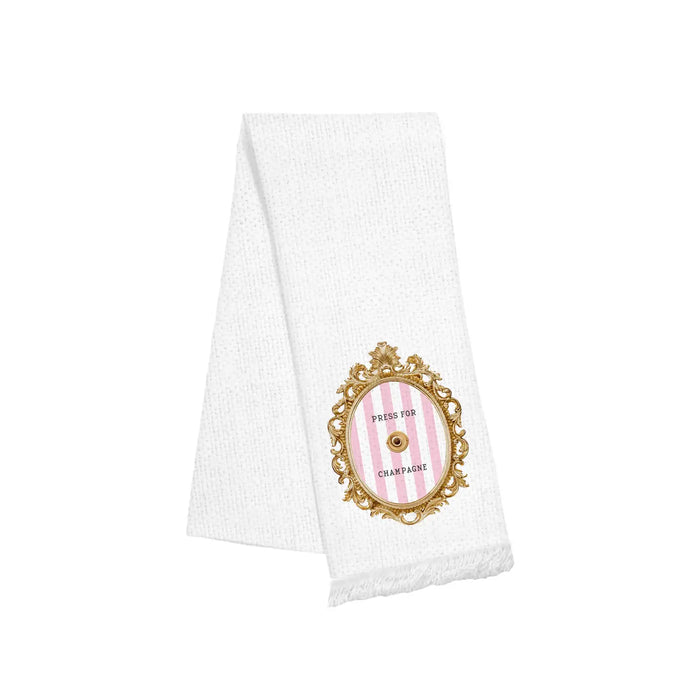 Fringe Kitchen Towel - Press for Champagne