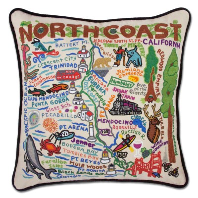 NORTH COAST PILLOW BY CATSTUDIO