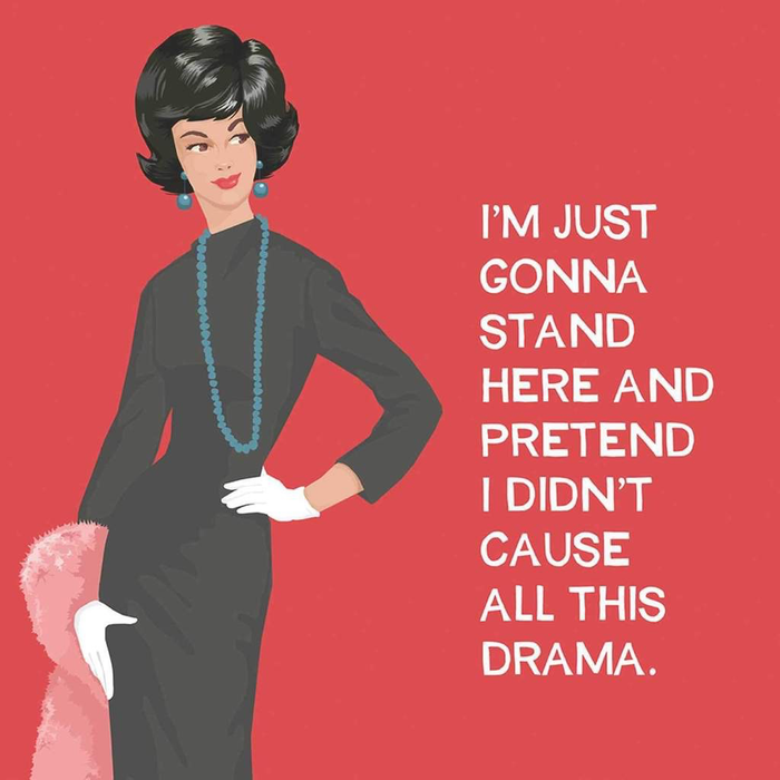 ALL THIS DRAMA BEVERAGE NAPKINS