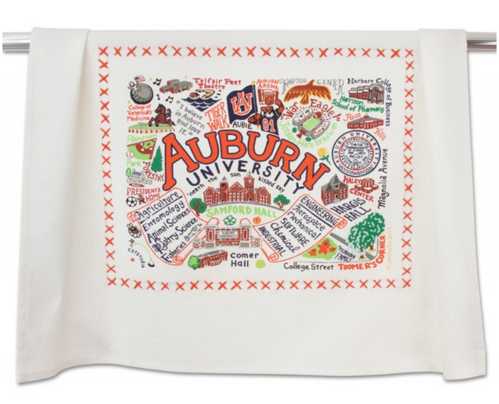 AUBURN UNIVERSITY DISH TOWEL BY CATSTUDIO