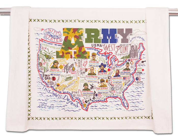 ARMY DISH TOWEL BY CATSTUDIO