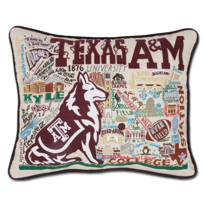 TEXAS A&M PILLOW BY CATSTUDIO