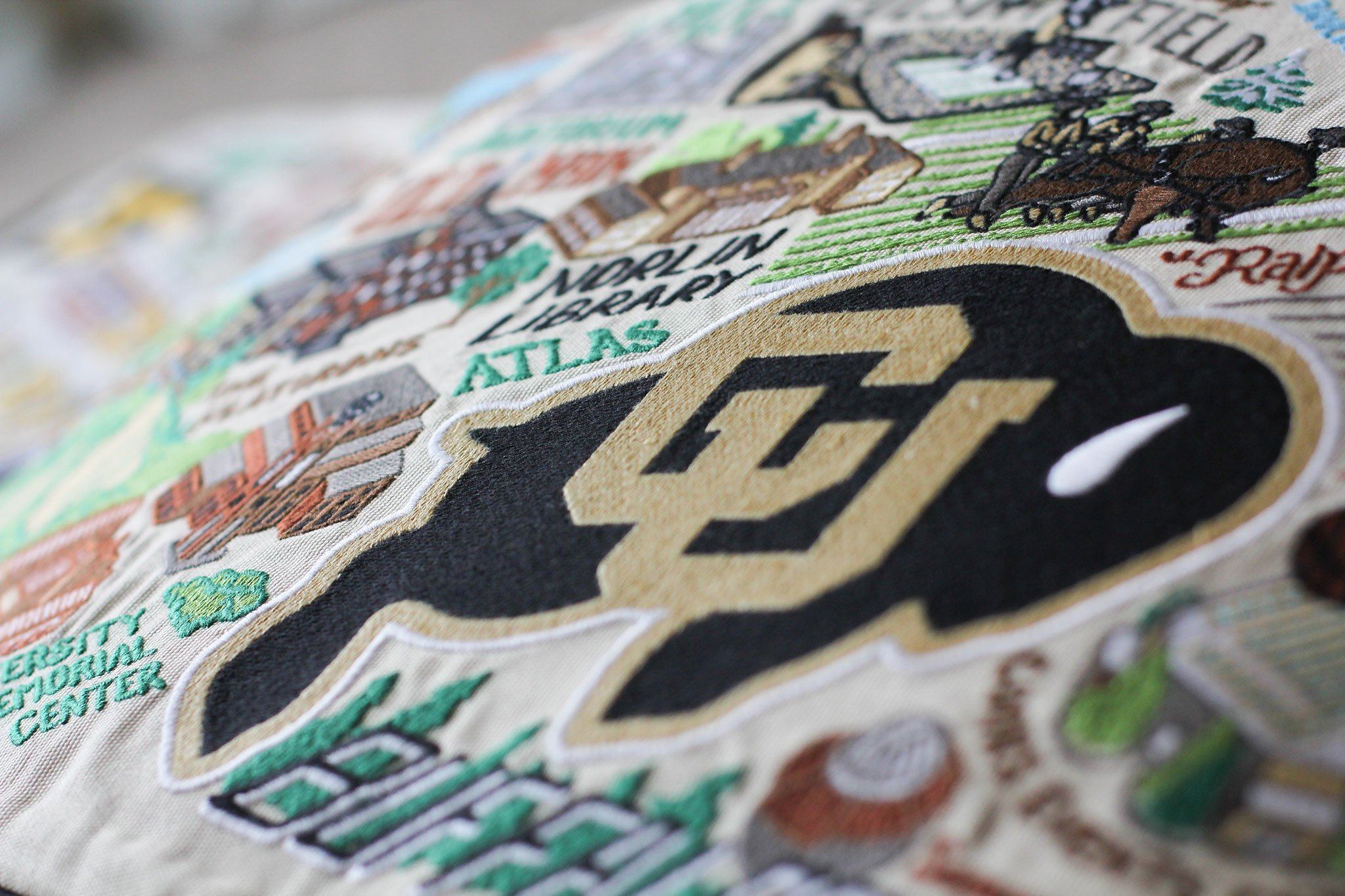 UNIVERSITY OF COLORADO BOULDER PILLOW BY CATSTUDIO - A. Dodson's