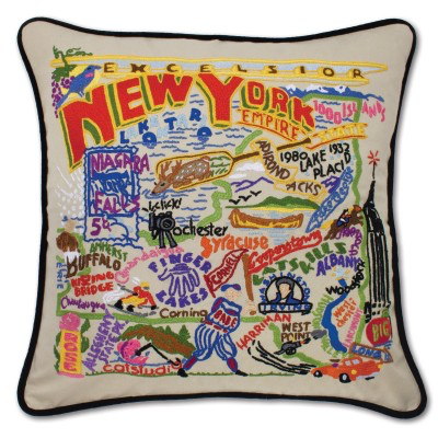 NEW YORK STATE PILLOW BY CATSTUDIO - A. Dodson's