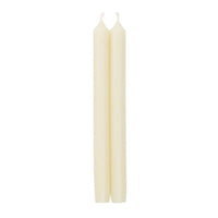 IVORY DUET CANDLE - CANDLE CROWN PAIRS 10 INCH