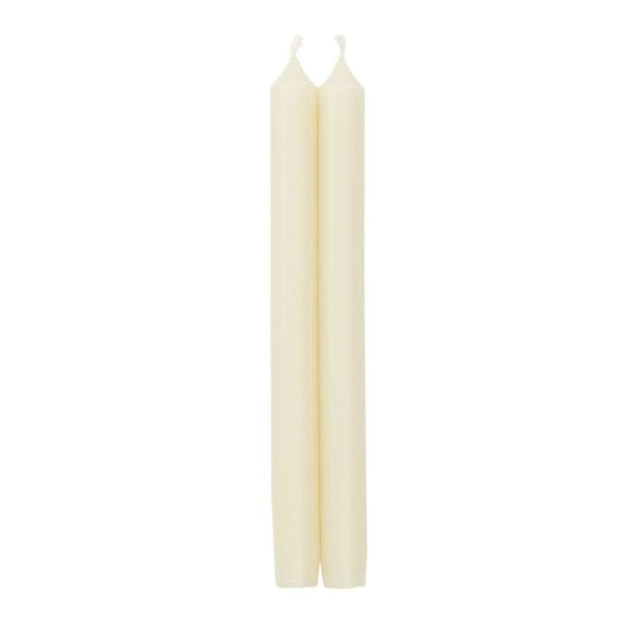 IVORY DUET CANDLE - CANDLE CROWN PAIRS 10 INCH