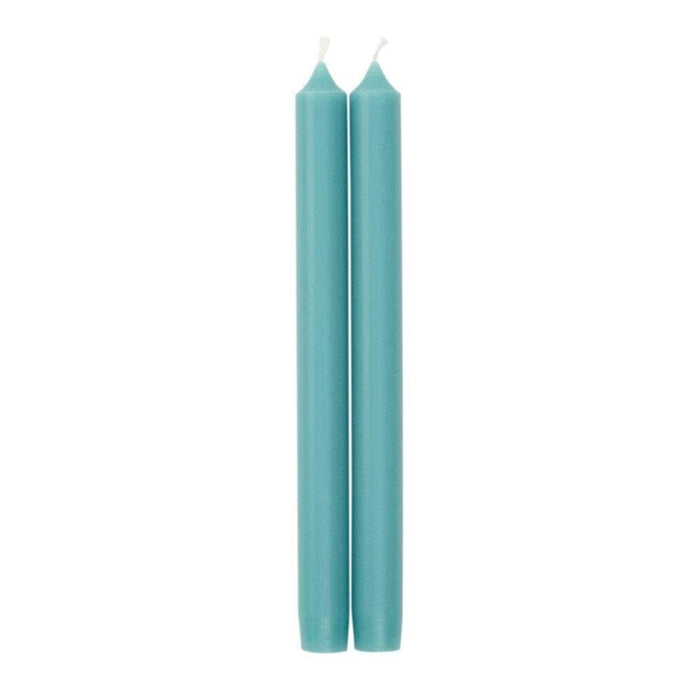 TURQUOISE DUET CANDLE - CANDLE CROWN PAIRS 10 INCH