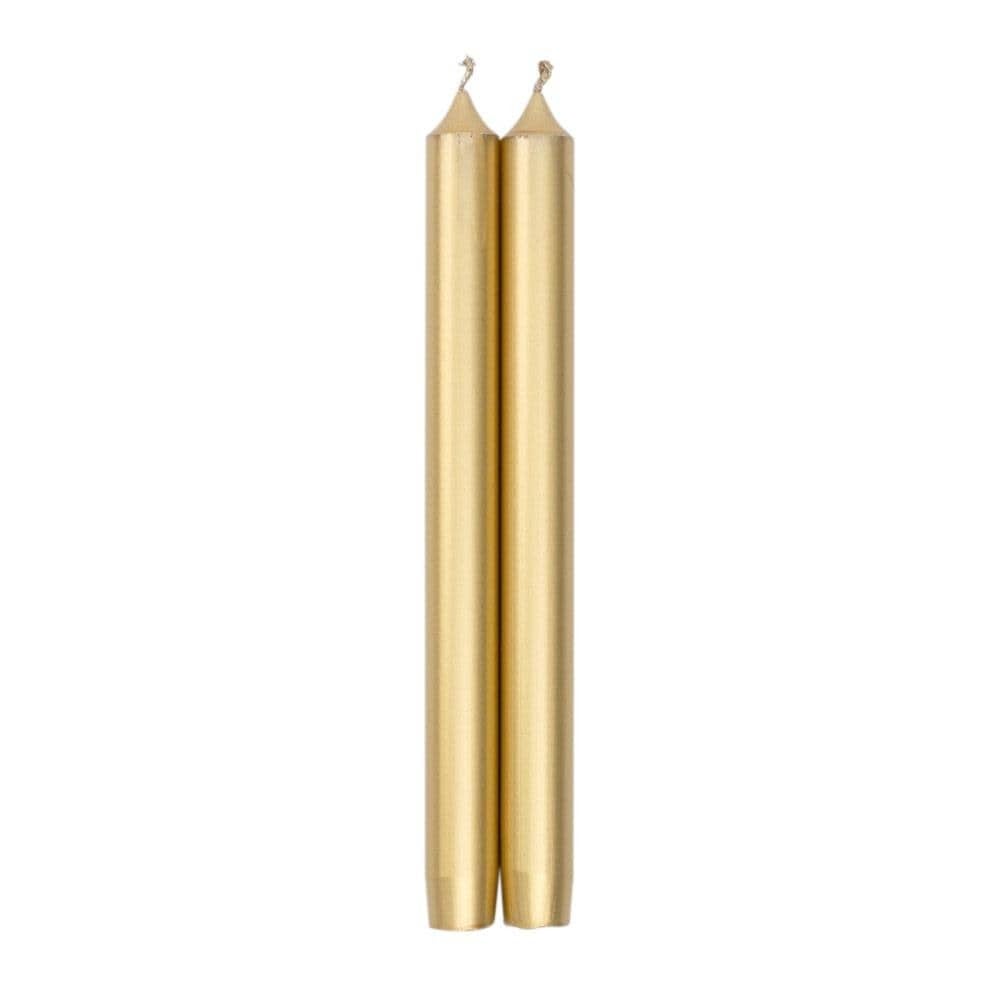 GOLD DUET CANDLE - CANDLE CROWN PAIRS 10 INCH - A. Dodson's