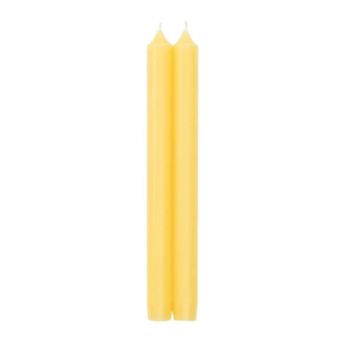 YELLOW DUET CANDLE - CANDLE CROWN PAIRS 10 INCH