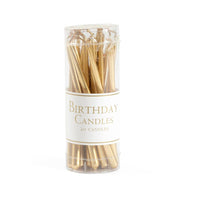 Birthday Candles in Gold