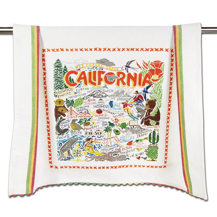 CALIFORNIA DISH TOWEL BY CATSTUDIO