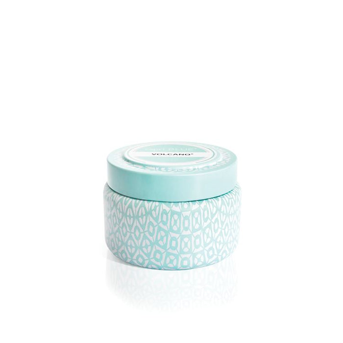 CAPRI BLUE Volcano Aqua Signature Printed Travel Tin Candle