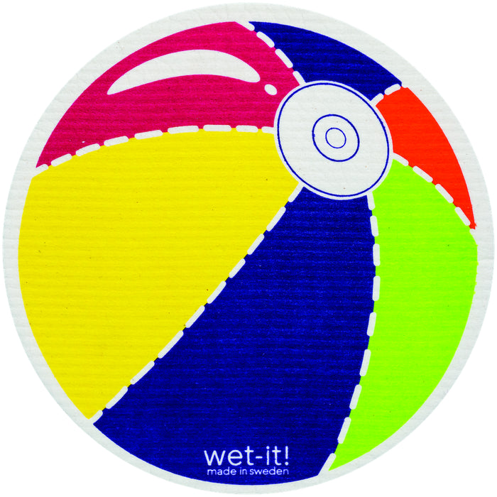 WET-IT! Beach Ball Round Swedish Cloth