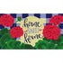 Patriotic Geraniums Coir Mat - A. Dodson's