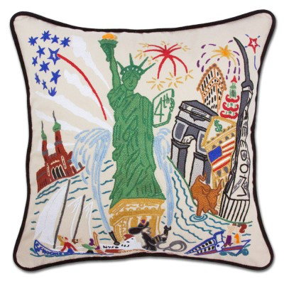 LADY LIBERTY PILLOW BY CATSTUDIO