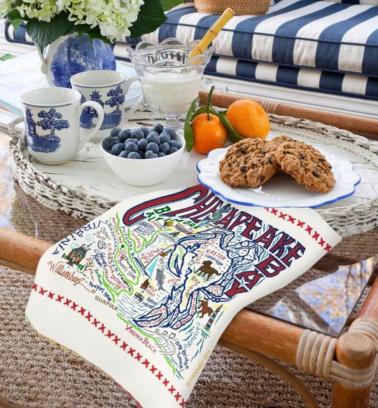 CHESAPEAKE BAY DISH TOWEL BY CATSTUDIO - A. Dodson's