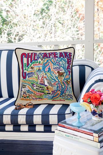 CHESAPEAKE BAY PILLOW BY CATSTUDIO - A. Dodson's