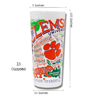 CLEMSON UNIVERSITY GLASS BY CATSTUDIO