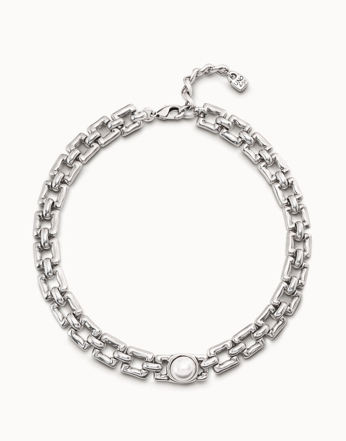 LINDA SILVER NECKLACE BY UNO DE 50