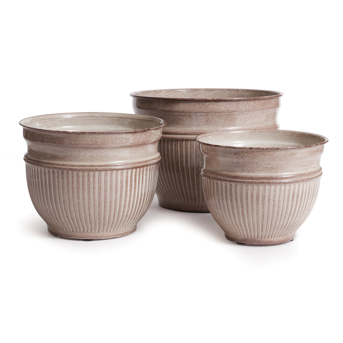 CAMELIA POTS, SET OF 3 BY NAPA HOME & GARDEN