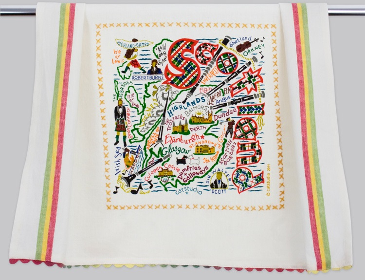 SCOTLAND DISH TOWEL BY CATSTUDIO - A. Dodson's
