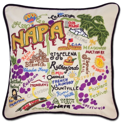 NAPA VALLEY PILLOW BY CATSTUDIO