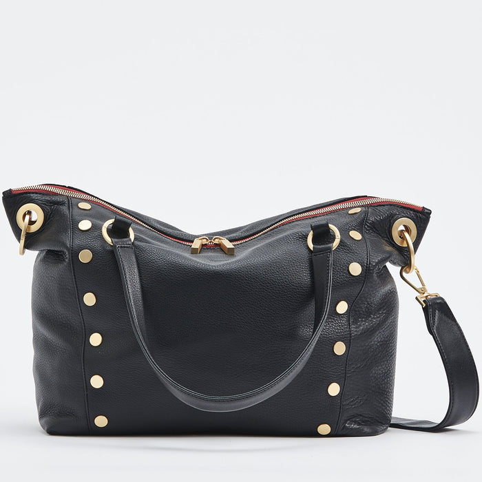 Hammitt Large Daniel Tote in Black and Brushed Gold