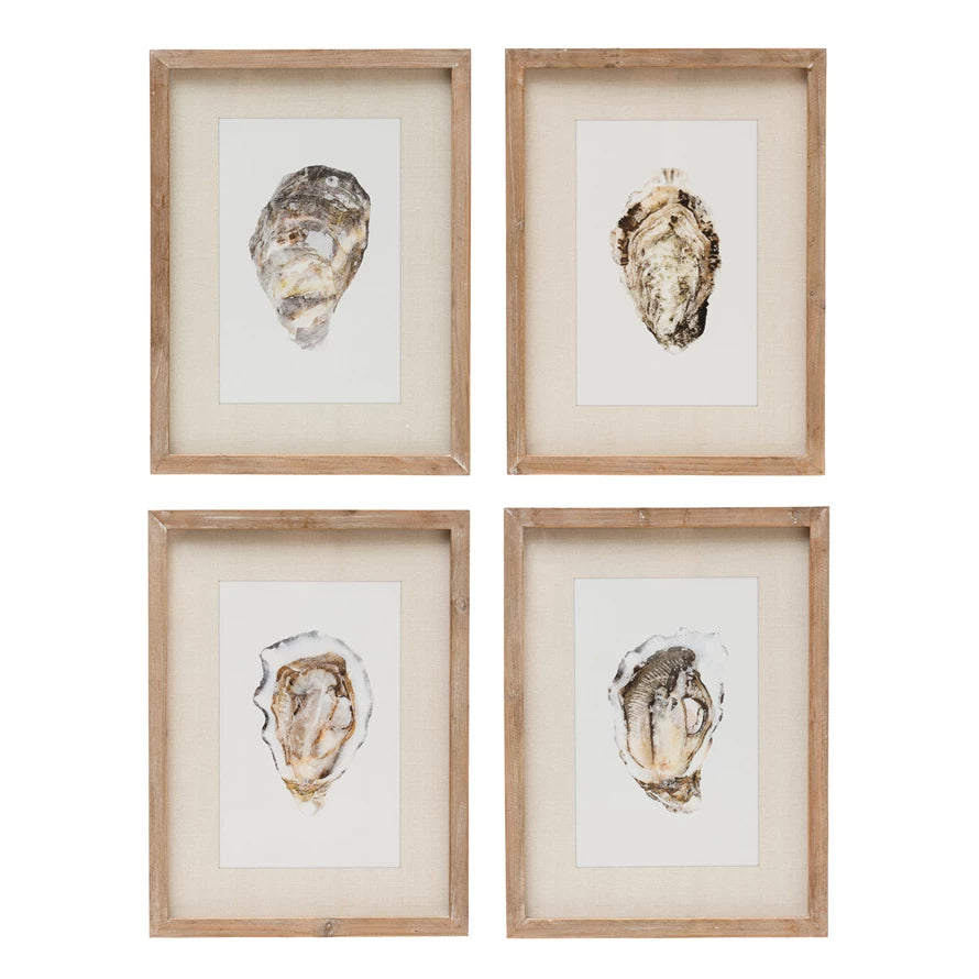 Framed Wall Decor with Oyster, 4 Styles - A. Dodson's