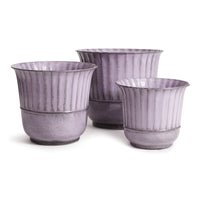SEAGRASS OVAL BASKETS WITH HANDLES & CUFFS, SET OF 3