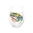Dean Crouser Blue Crab Stemless Wine Glass - A. Dodson's