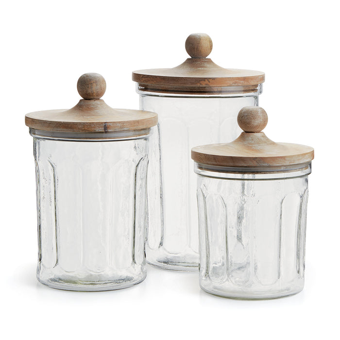 OLIVE HILL CANISTERS, SET OF 3 BY NAPA HOME & GARDEN