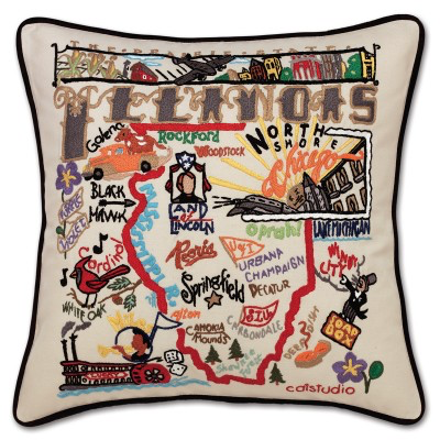 ILLINOIS PILLOW BY CATSTUDIO - A. Dodson's