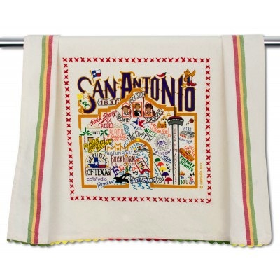 SAN ANTONIO DISH TOWEL BY CATSTUDIO