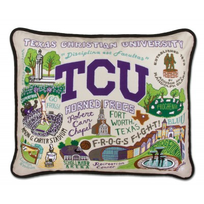 TEXAS CHRISTIAN UNIVERSITY (TCU) PILLOW BY CATSTUDIO - A. Dodson's