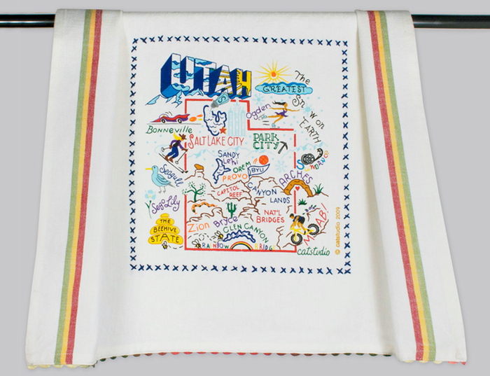 UTAH DISH TOWEL BY CATSTUDIO