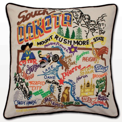 SOUTH DAKOTA PILLOW BY CATSTUDIO - A. Dodson's