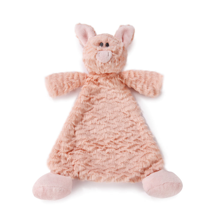 Pudder Pig Rattle Blankie By Demdaco