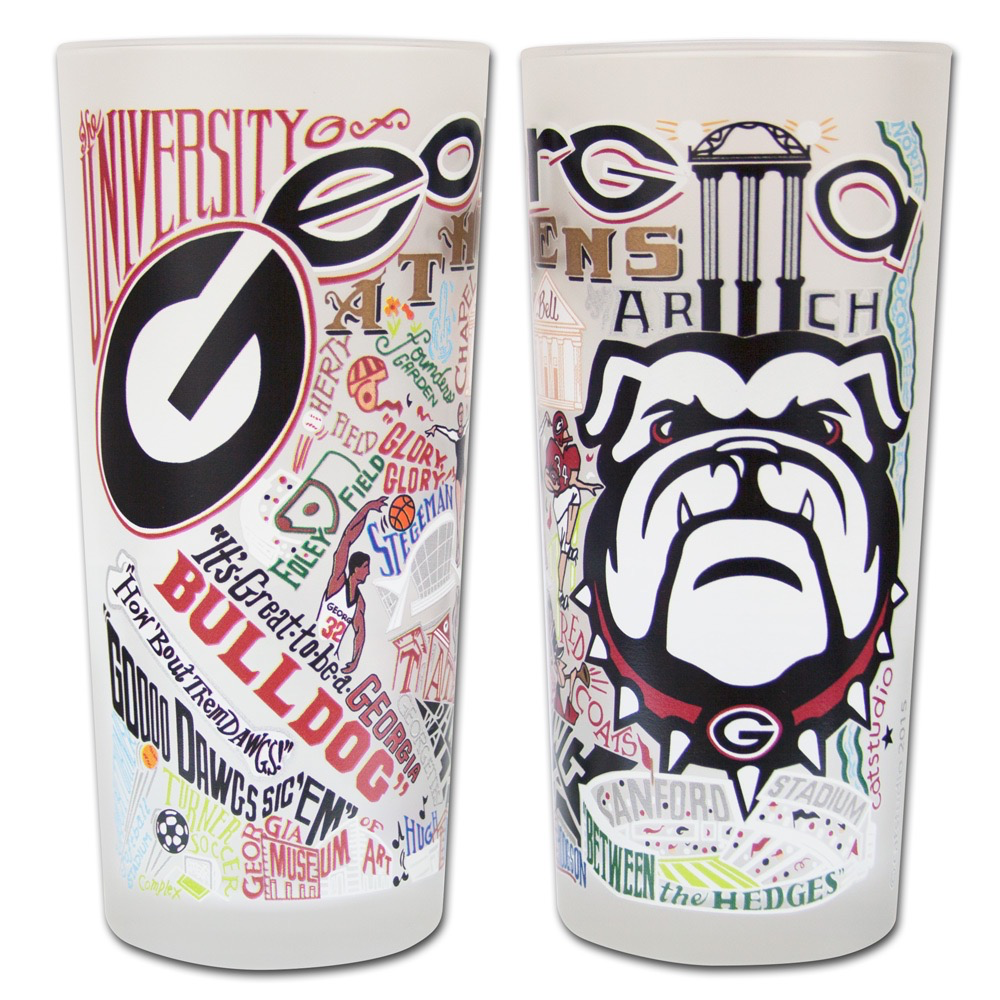 UNIVERSITY OF GEORGIA GLASS BY CATSTUDIO - A. Dodson's