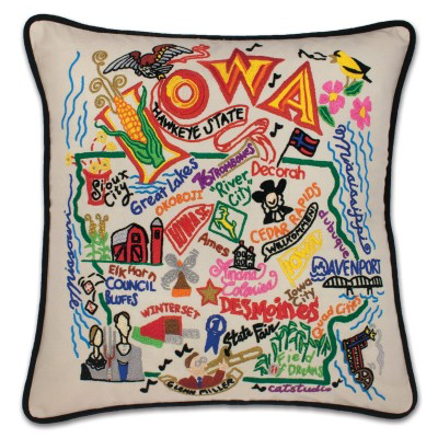 IOWA PILLOW BY CATSTUDIO