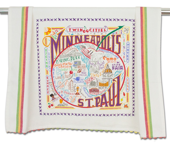 MINNEAPOLIS-ST. PAUL DISH TOWEL BY CATSTUDIO
