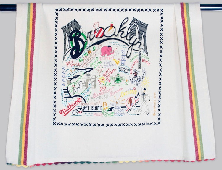 BROOKLYN DISH TOWEL BY CATSTUDIO - A. Dodson's