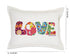 FLOWER POWER LOVE LETTERS PILLOW BY CATSTUDIO - A. Dodson's