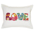 FLOWER POWER LOVE LETTERS PILLOW BY CATSTUDIO - A. Dodson's