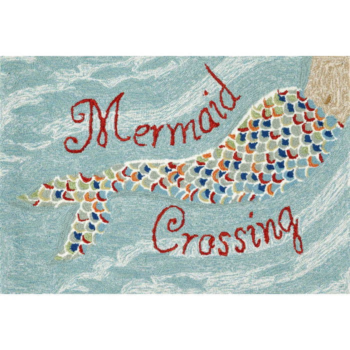 Liora Manne Frontporch Indoor/Outdoor Mermaid Crossing Rug 20x30