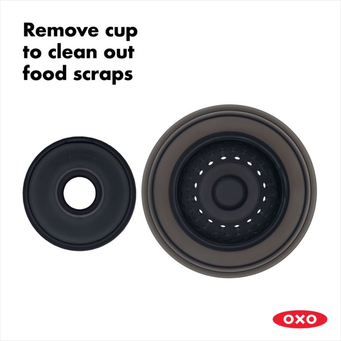 OXO Good Grips Silicone Sink Strainer, Black