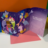 TRI-FOLD - FANTASY ANIMALS CARD