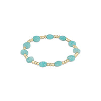 admire gold 3mm bead bracelet - amazonite by enewton