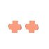 signature cross studs - coral by enewton - A. Dodson's