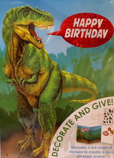 DECORATE YOUR OWN - DINOSAUR CARD